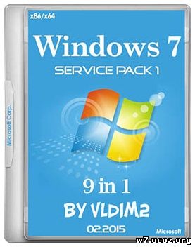 Windows 7 SP1 9-in-1 (x86/x64) by vldim2 (2015) [RUS]