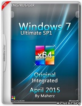 Windows 7 Ultimate SP1 (x64) Integrated April By Maherz (2015) [ENG/RUS/GER]